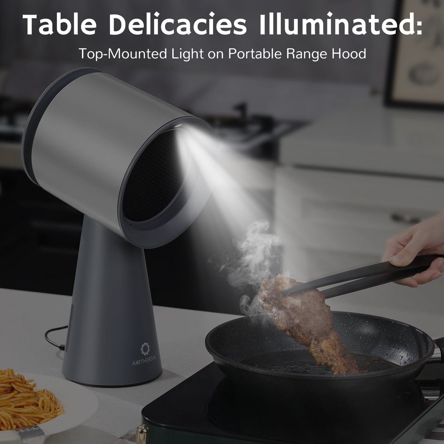 RH180 Portable Desktop Range Hood, Wired Powered Option - European version